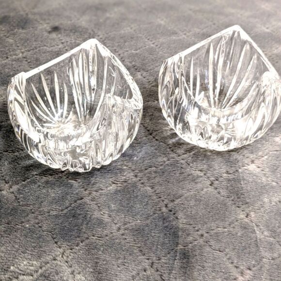 Vintage Mikasa Crystal Tealight Candle Holders -Set #2 - Picture 1 of 16